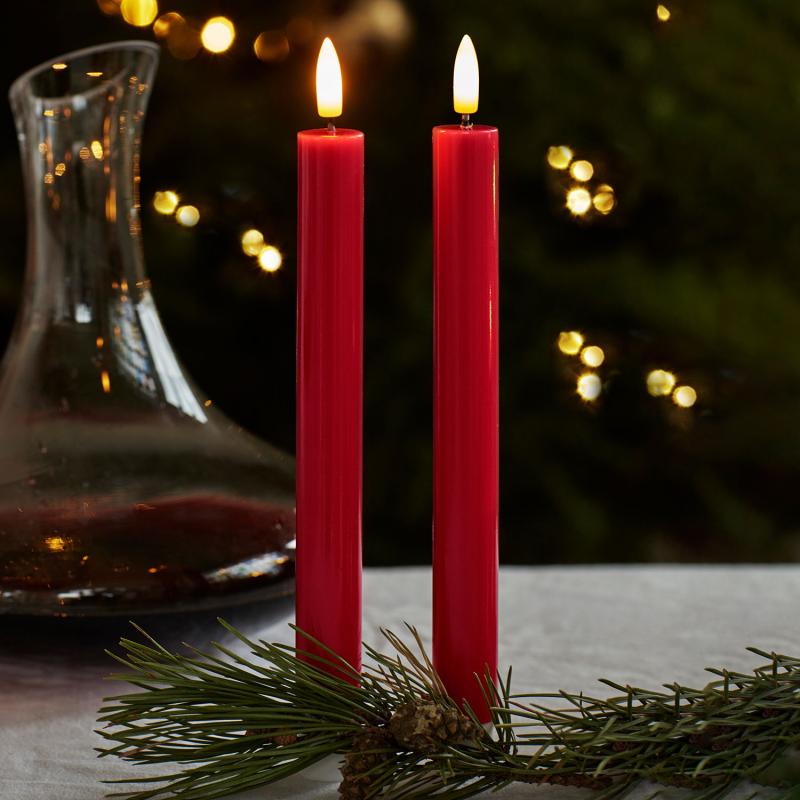 Set de 2 LED Bougies Chandelles H.20 cm - Sirius