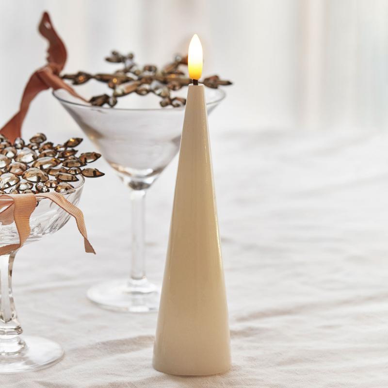 Bougie LED en Cire Conique - Sirius