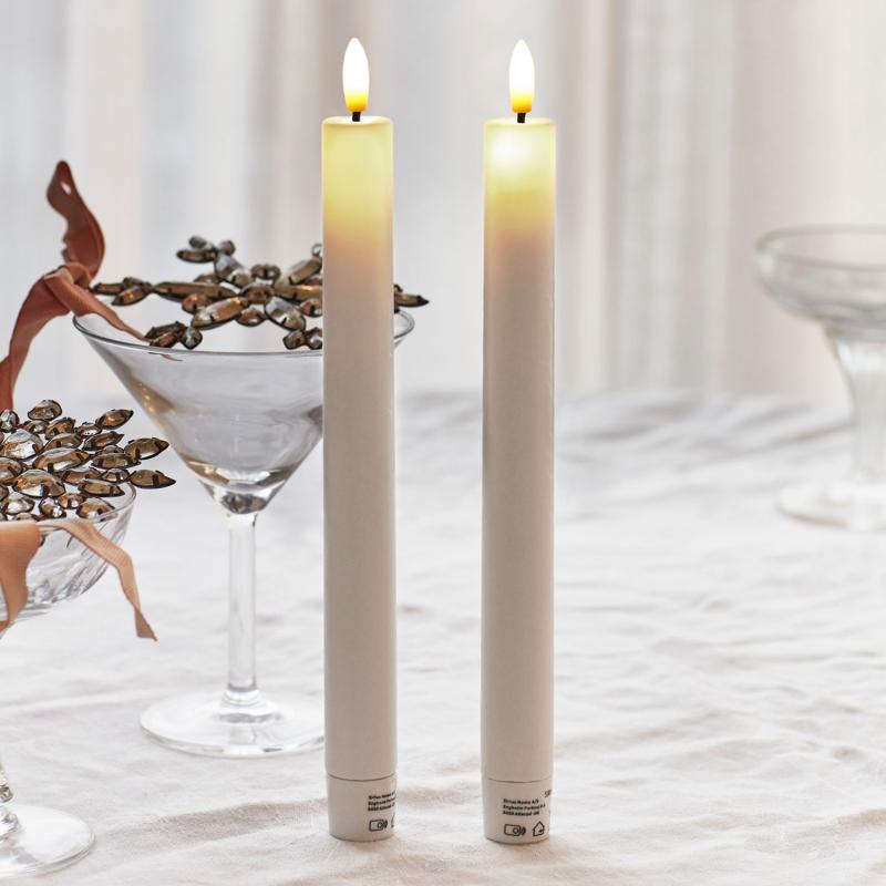 Set de 2 LED Bougies Chandelles H.20 cm - Sirius