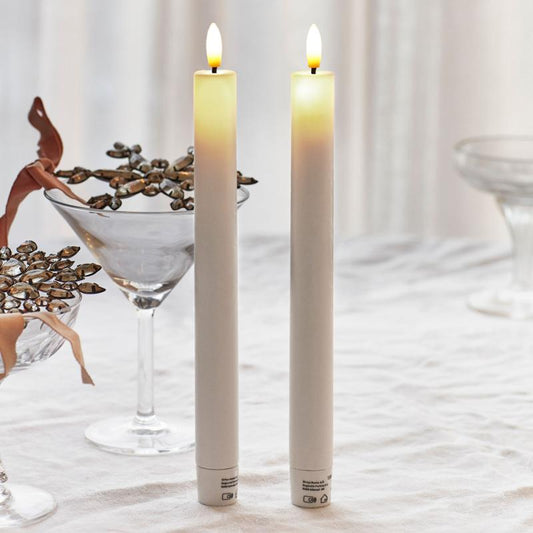 Set de 2 LED Bougies Chandelles H.20 cm - Sirius