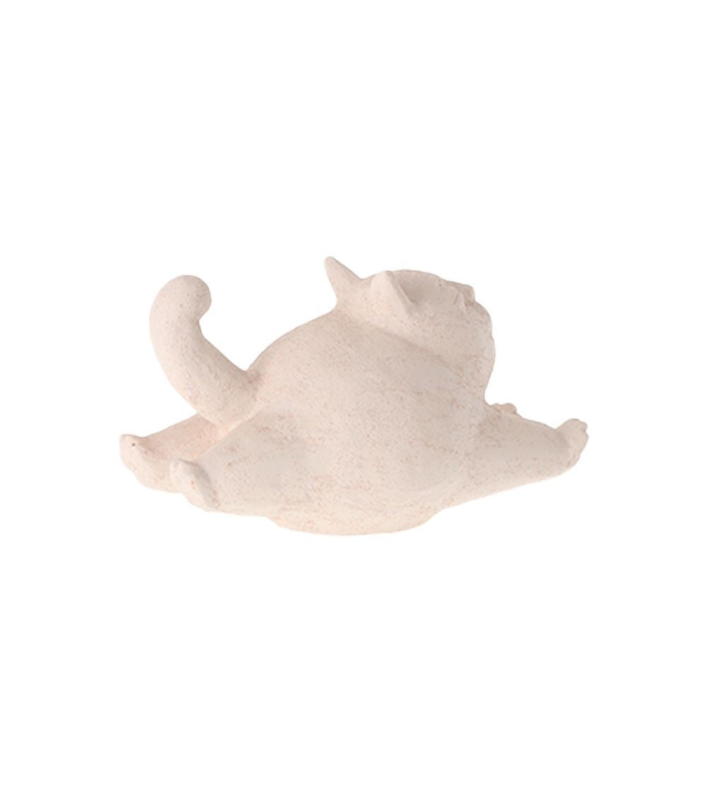 Sculpture en Terre Cuite Chat Allongé - Athezza