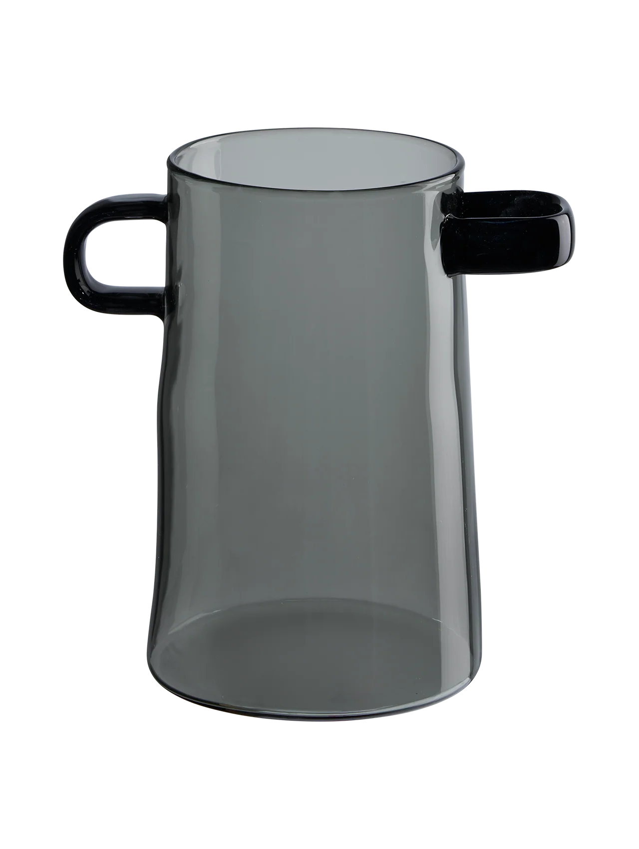 Vase en Verre Gris Fumé avec Anses - Asa