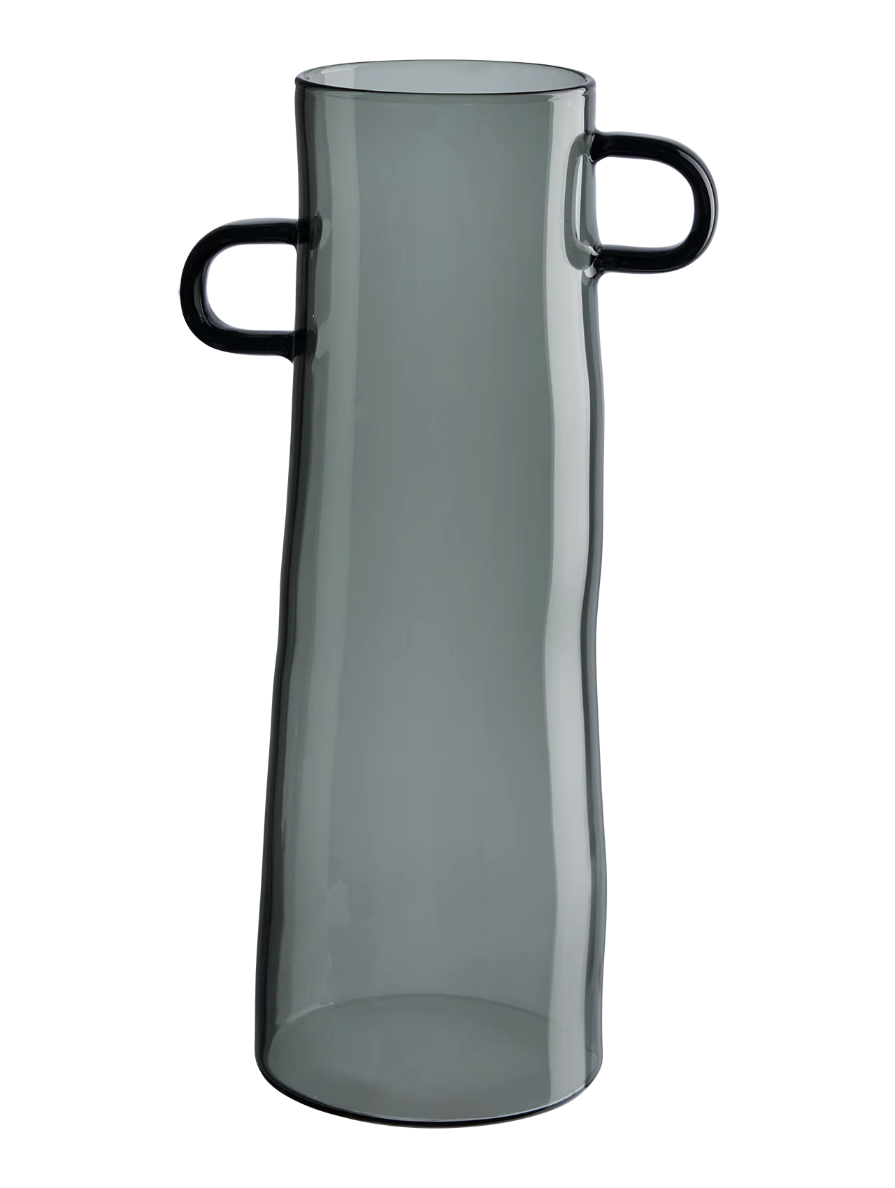 Vase en Verre Gris Fumé avec Anses - Asa