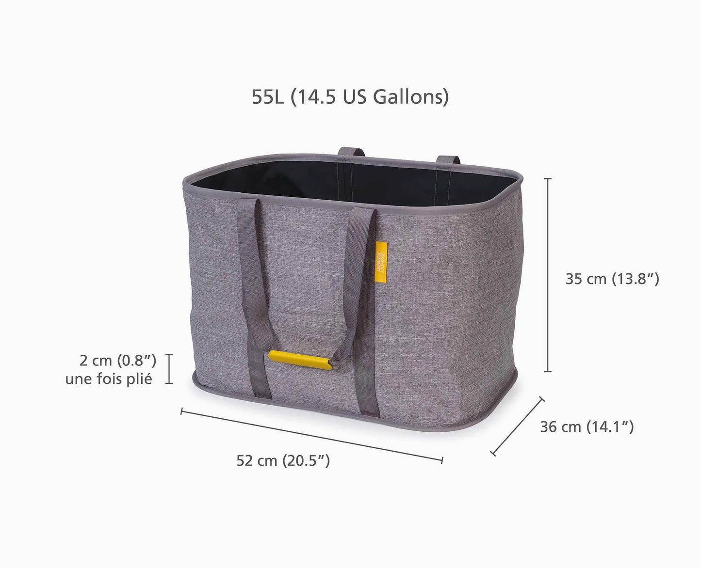 Panier à Linge Pliable 55L - Joseph Joseph