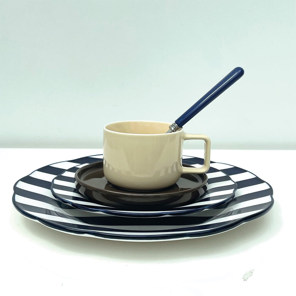 Set de 4 Assiettes à Dessert en Porcelaine Trattoria - Opjet