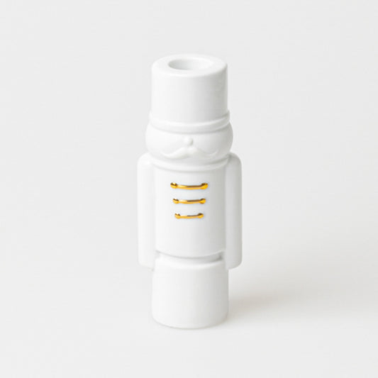 Bougeoir en Porcelaine Casse Noisette "Linus" - Räder