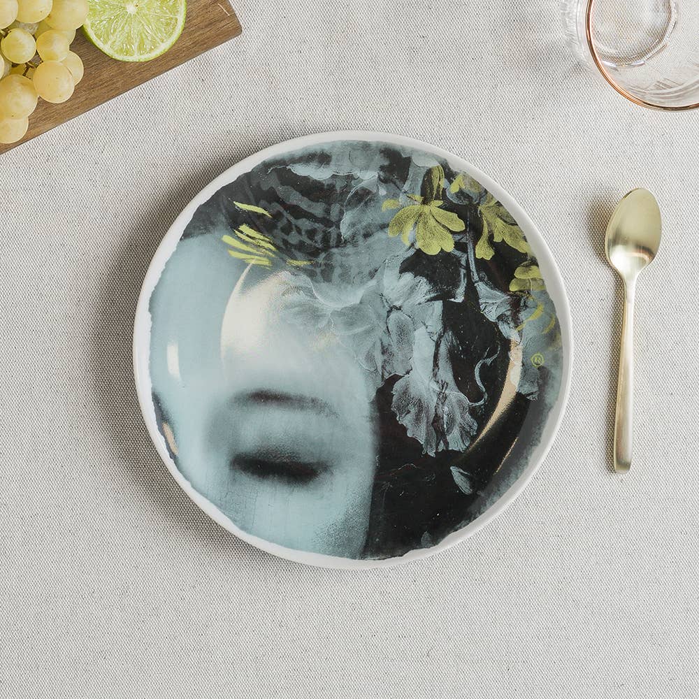 Set de 4 Assiettes à Dessert en Porcelaine River ø21 cm - Ibride