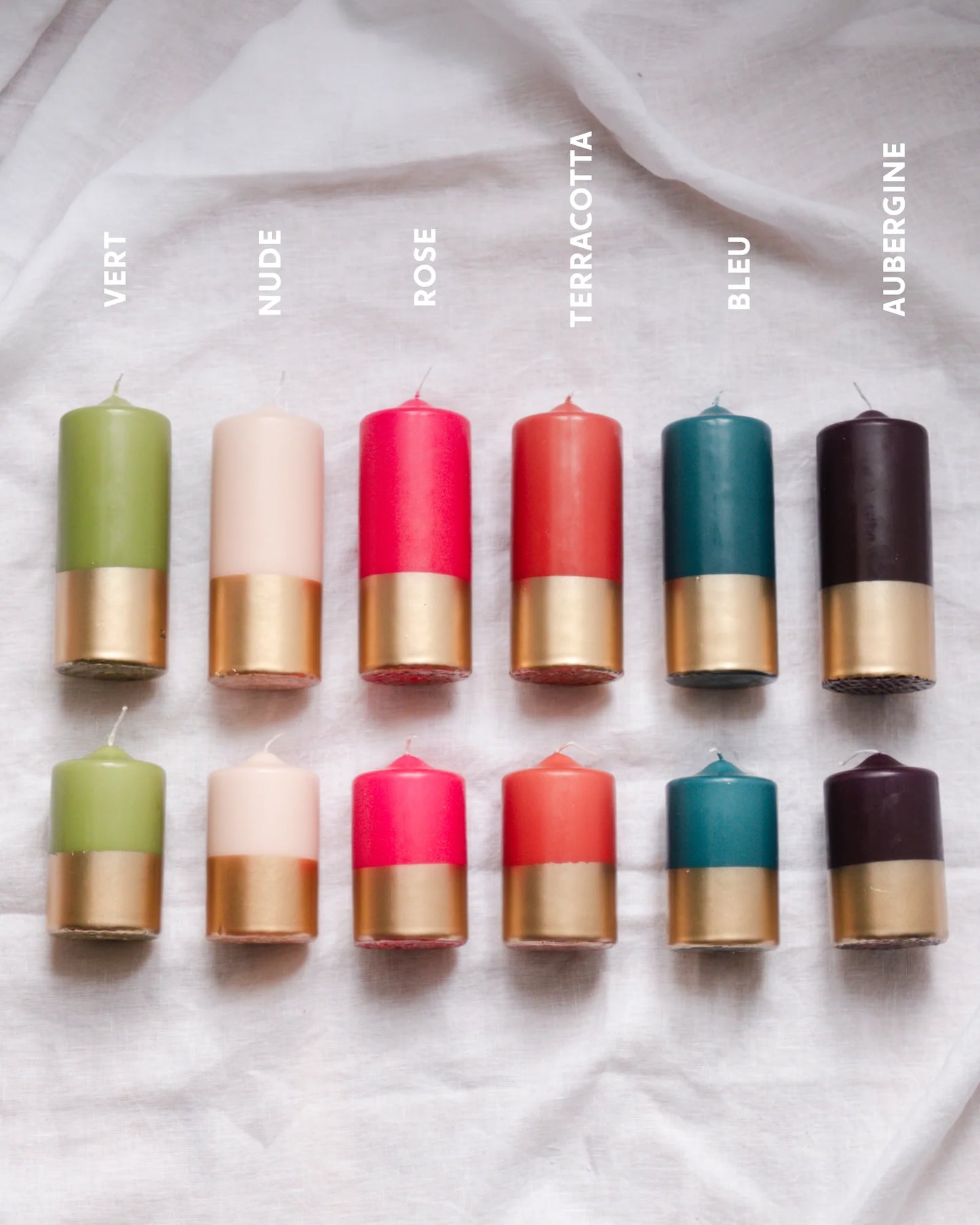 Bougie Pillier Bicolore  - My Jolie Candle