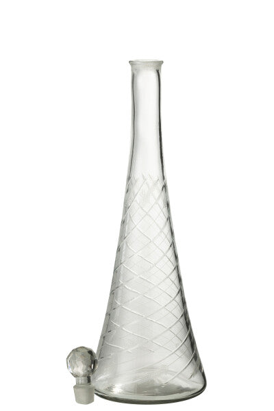 Carafe en Verre Transparent Tiges - Jolipa