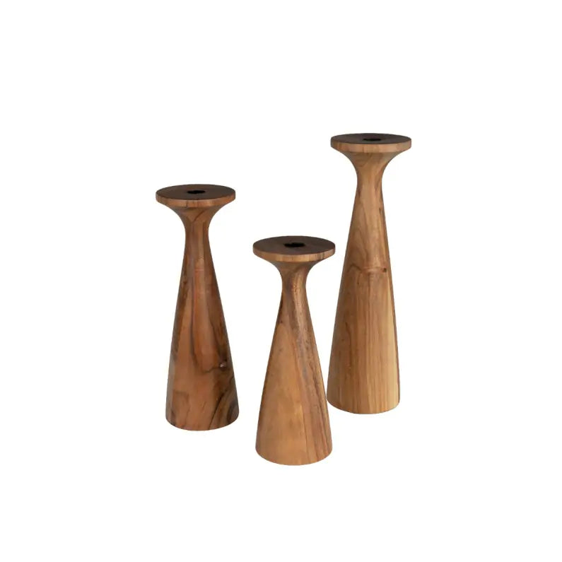 Bougeoir Flames Marron - Zuiver