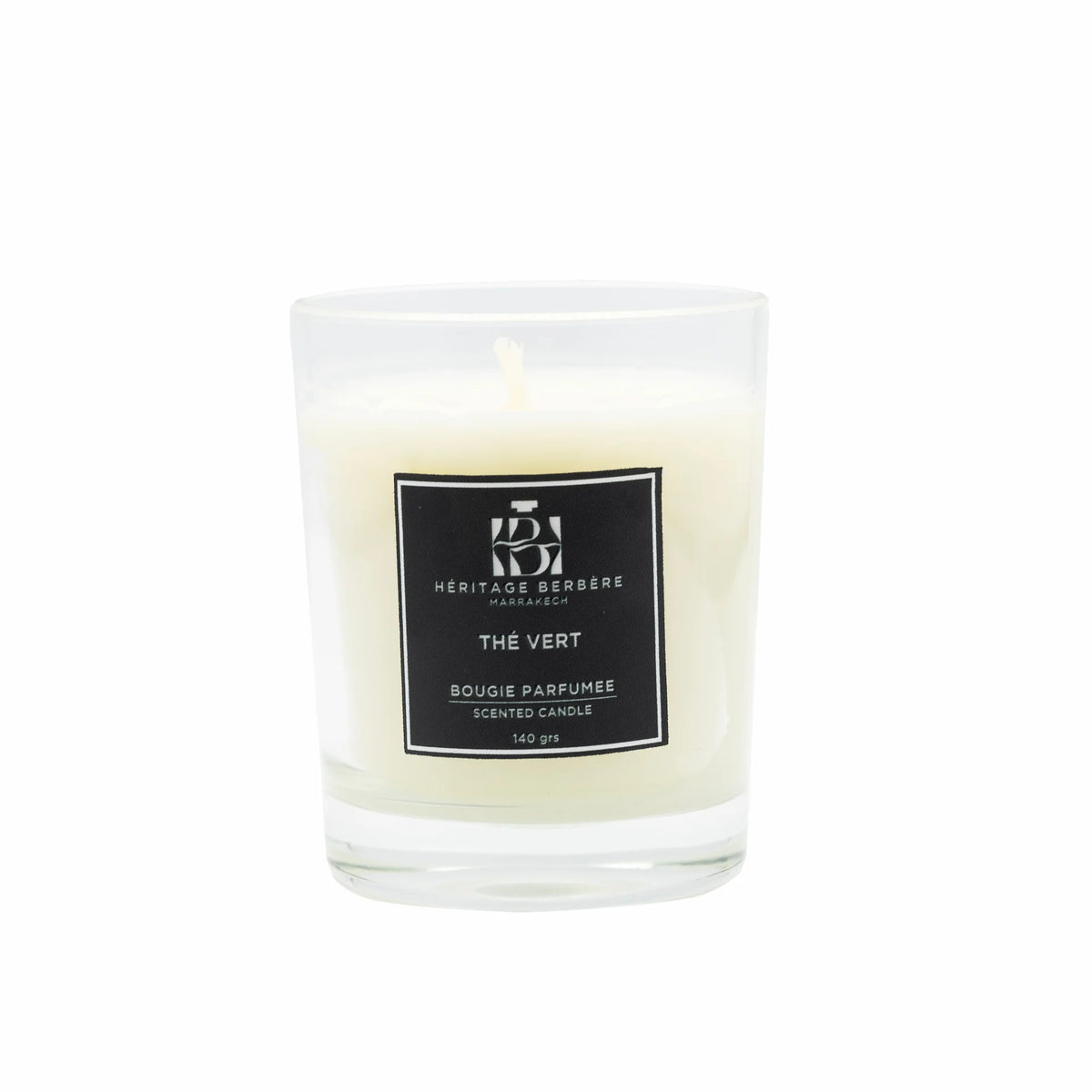 Bougie Parfumée Thé Vert 140g - Héritage Berbère