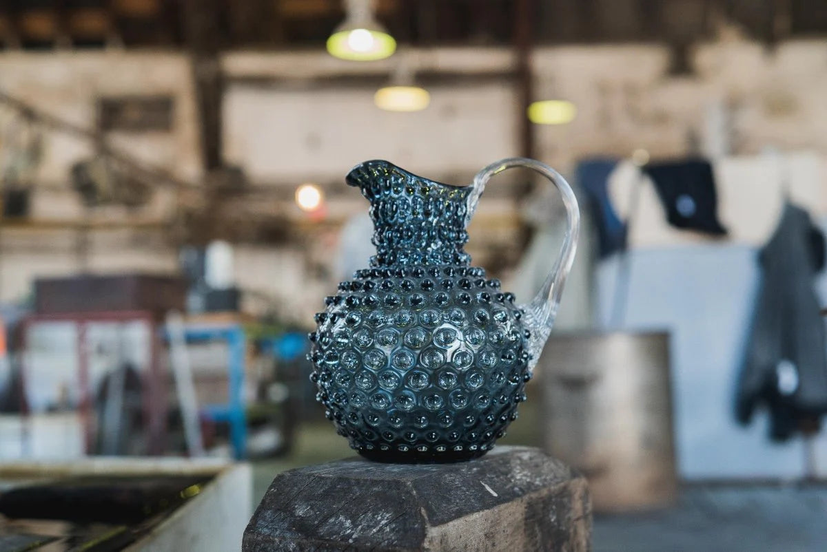 Pichet Clouté en Cristal Bleu Fumé 2L - Markhbein