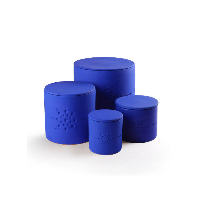 Bougie bleue deco Izza