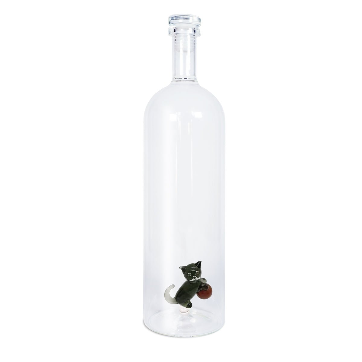 Bouteille avec Bouchon en Verre Chat ou Chien 3D 1,2L - WD Lifestyle