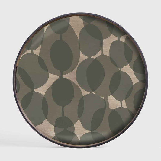 Plateau Ethnicraft en verre Connected Dots