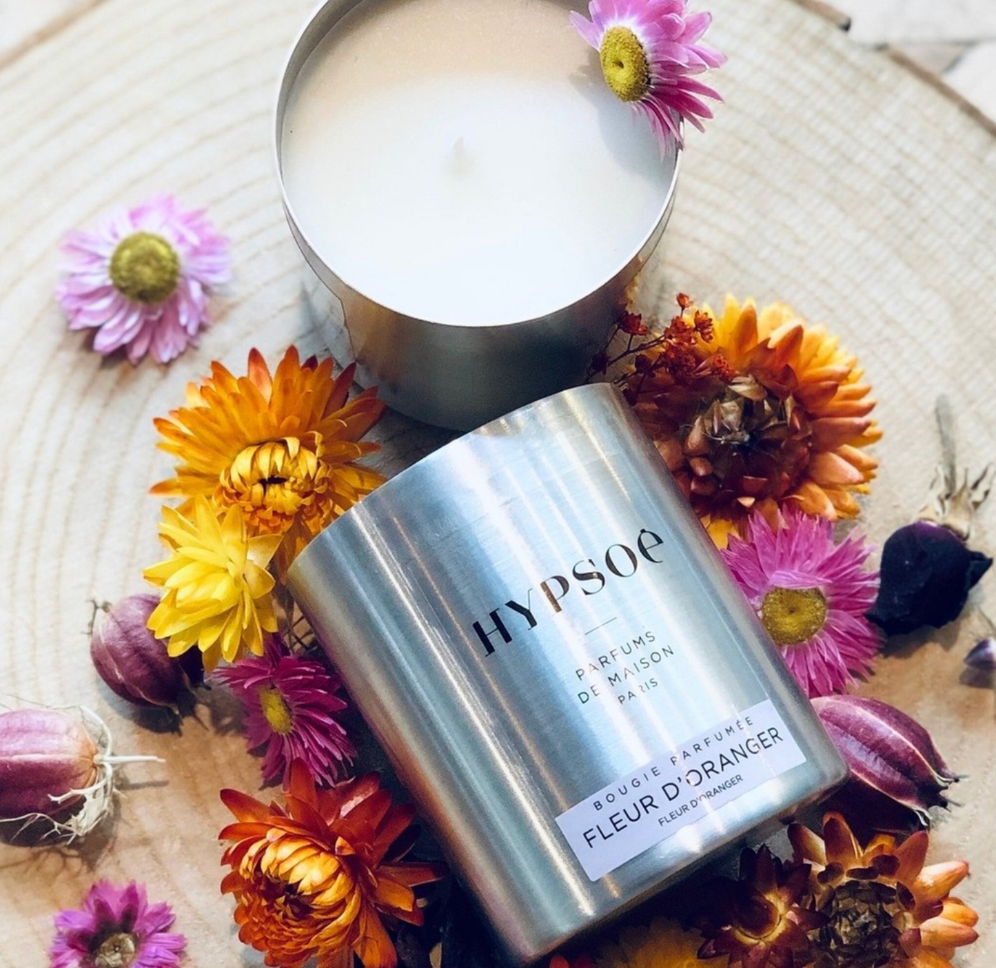 Bougie Parfumée Senteur Fleur d'Oranger 200g - Hypsoé