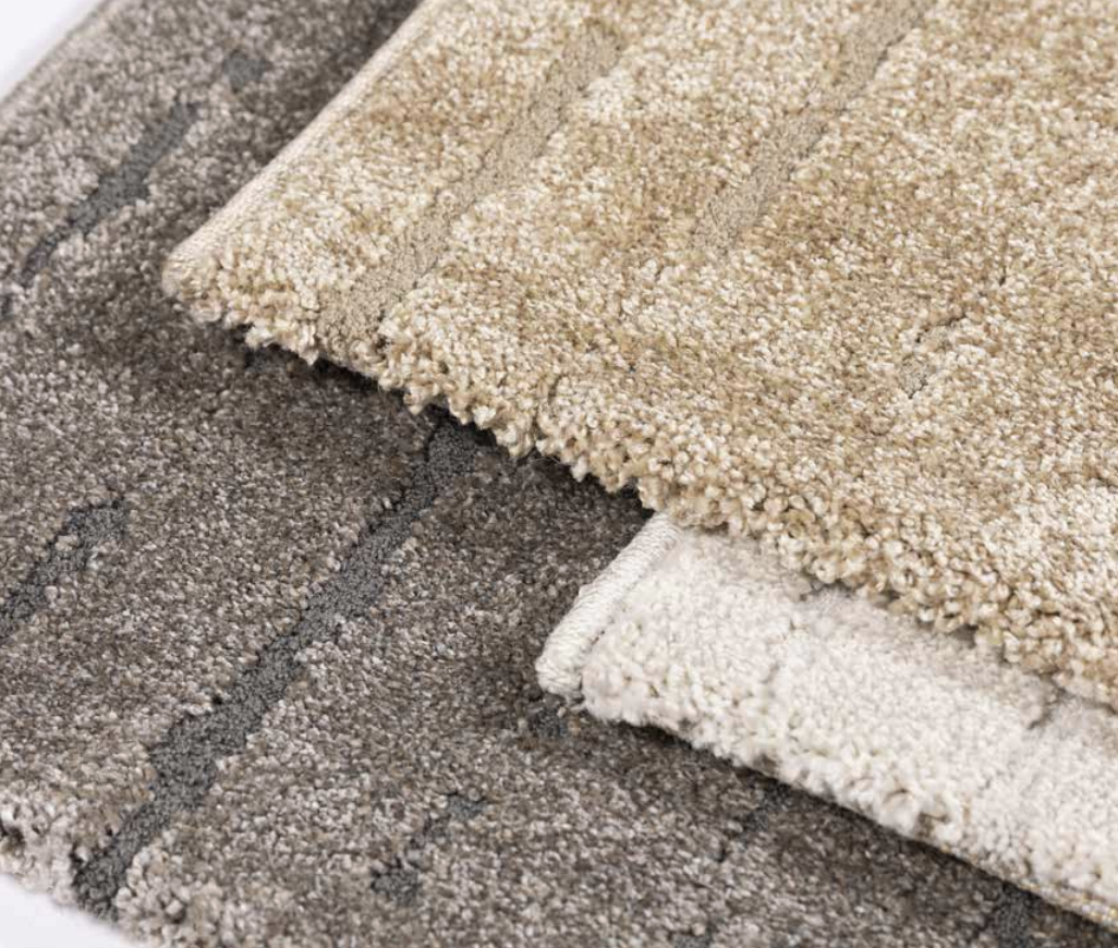 Tapis Linéo Écru/Taupe 160x230 cm - Idaho Éditions