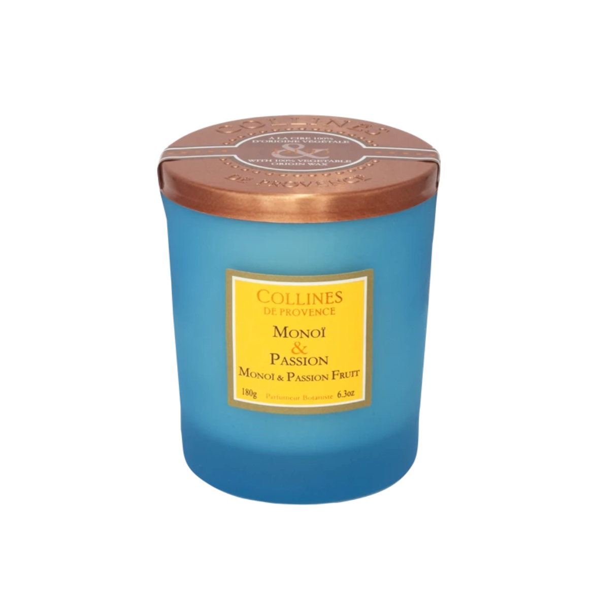 Bougie Parfumée Monoï & Passion 180 g - Collines de Provence