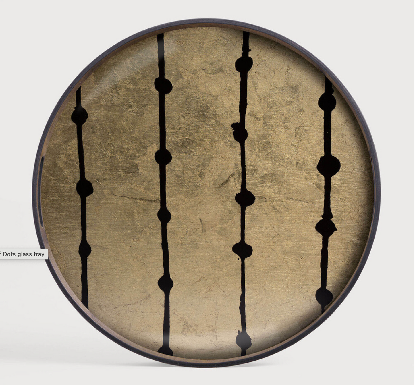 Plateau en Verre Glod Leaf Dots S - Ethnicraft