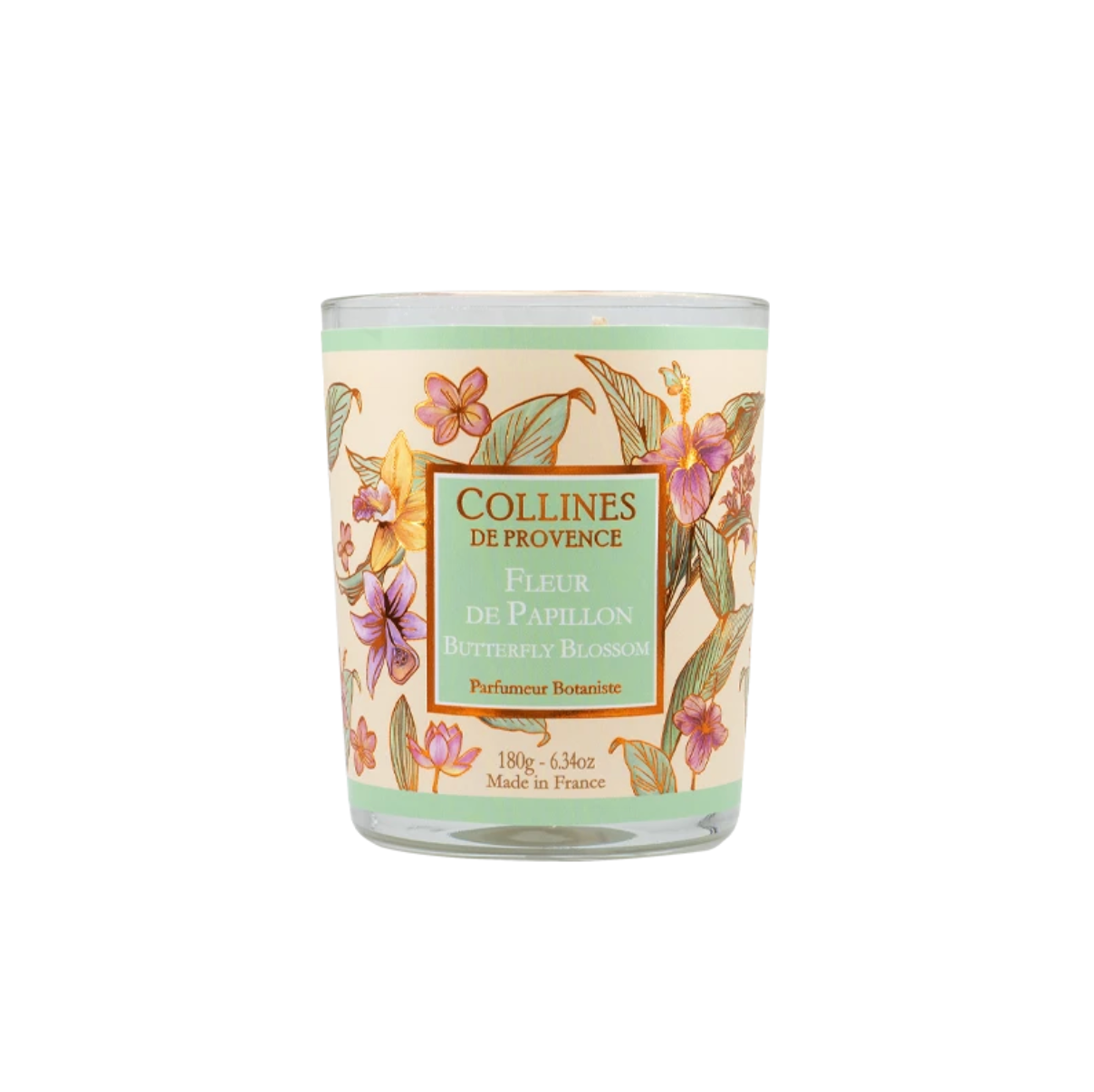 Bougie Parfumée Fleur de Papillon 180g - Collines de Provence
