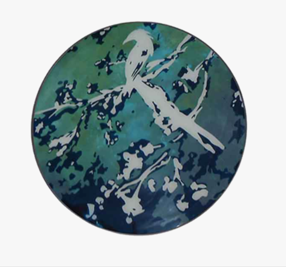 Plateau en Bois et Verre Birds of Paradise D.61 cm - Ethnicraft