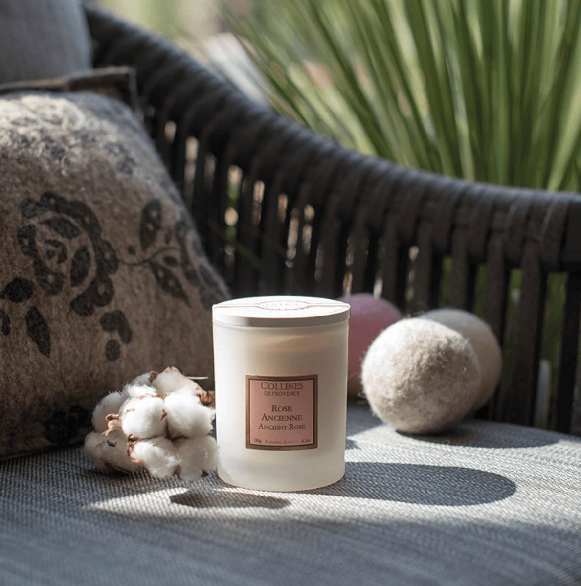 Bougie Parfumée 180g Rose Ancienne - Collines de Provence