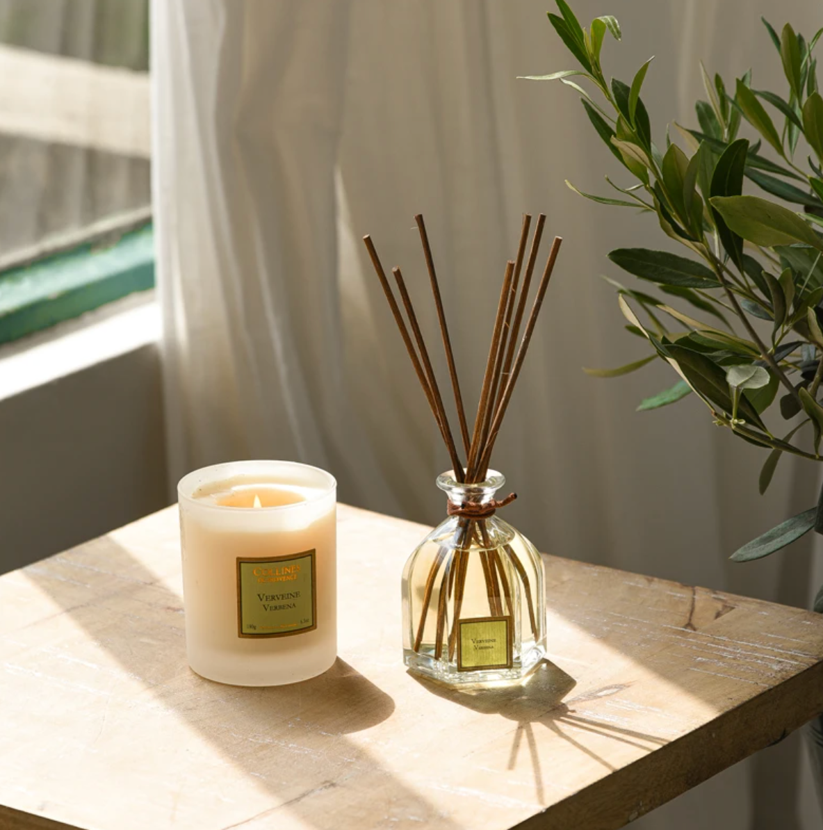 Bougie Parfumée 180g Verveine - Collines de Provence