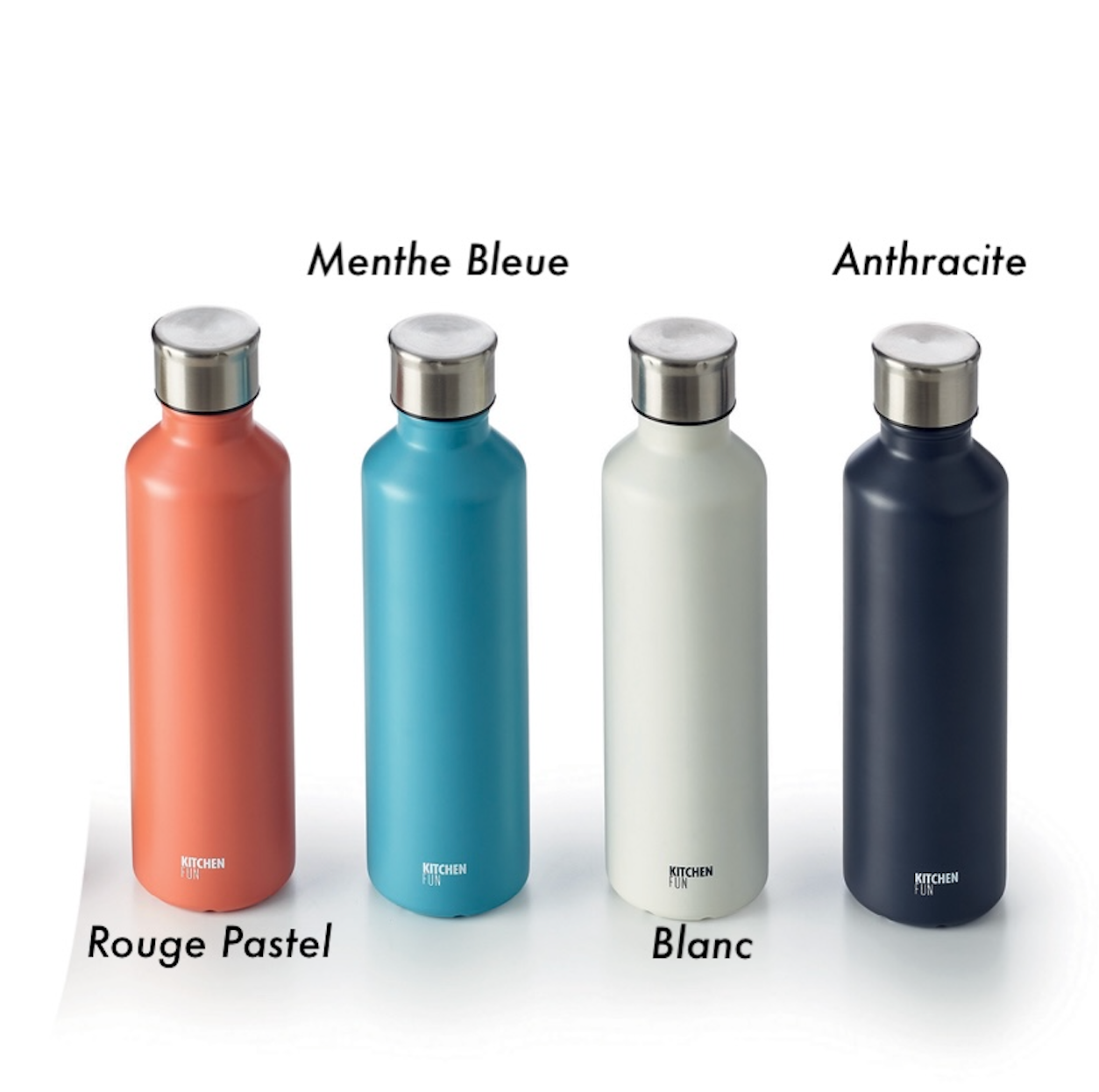 Bouteille Isotherme en Acier Inoxydable To Go 500ml - Kitchen Fun