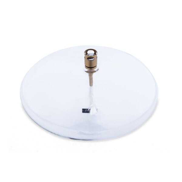 Lampe à Huile Disque en Verre Transparent ou Noir - Peri Living