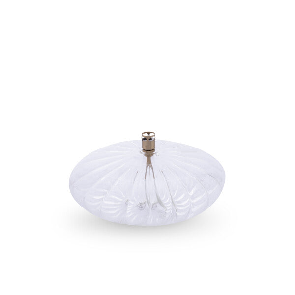 Lampe à Huile Disque Élégant en Verre - Peri Living