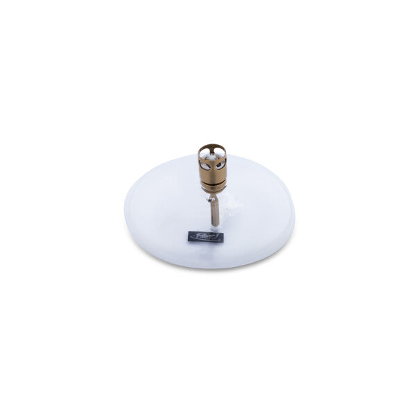 Lampe à Huile Disque en Verre Transparent ou Noir - Peri Living