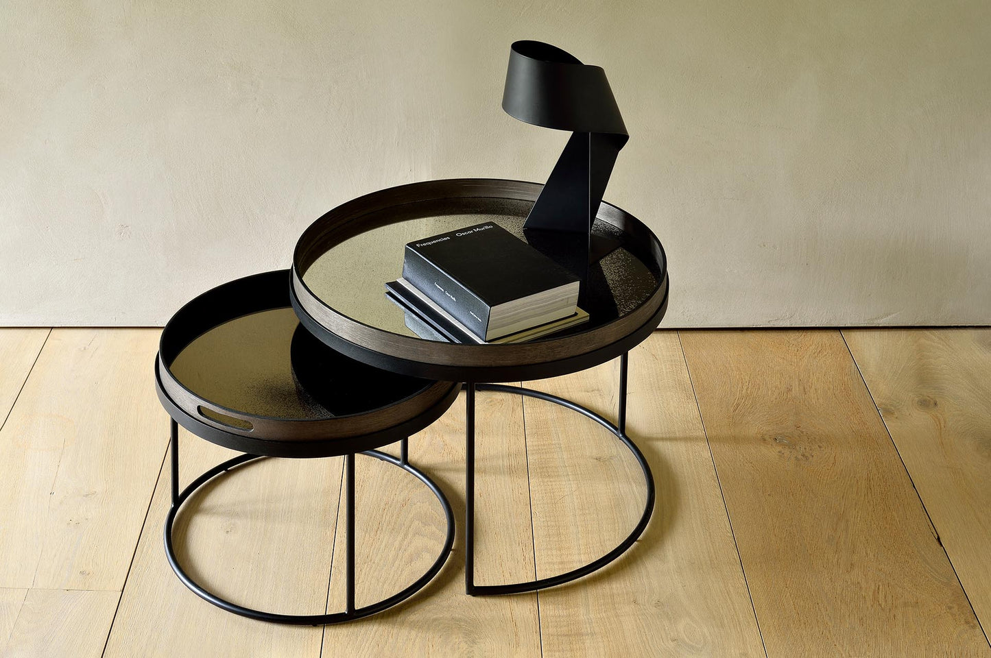 Plateau Rond en Miroir Vieilli D.48 cm - Ethnicraft