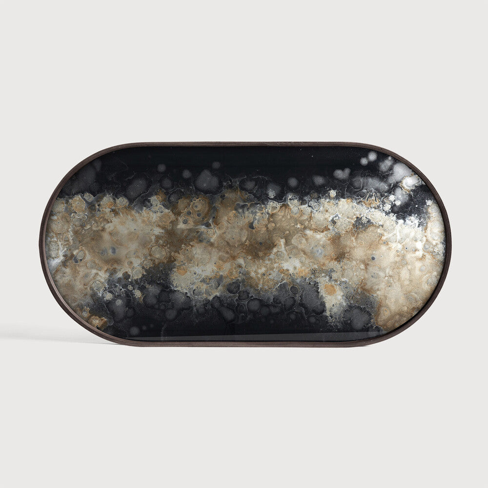 Plateau en Verre Organic Noir - Ethnicraft