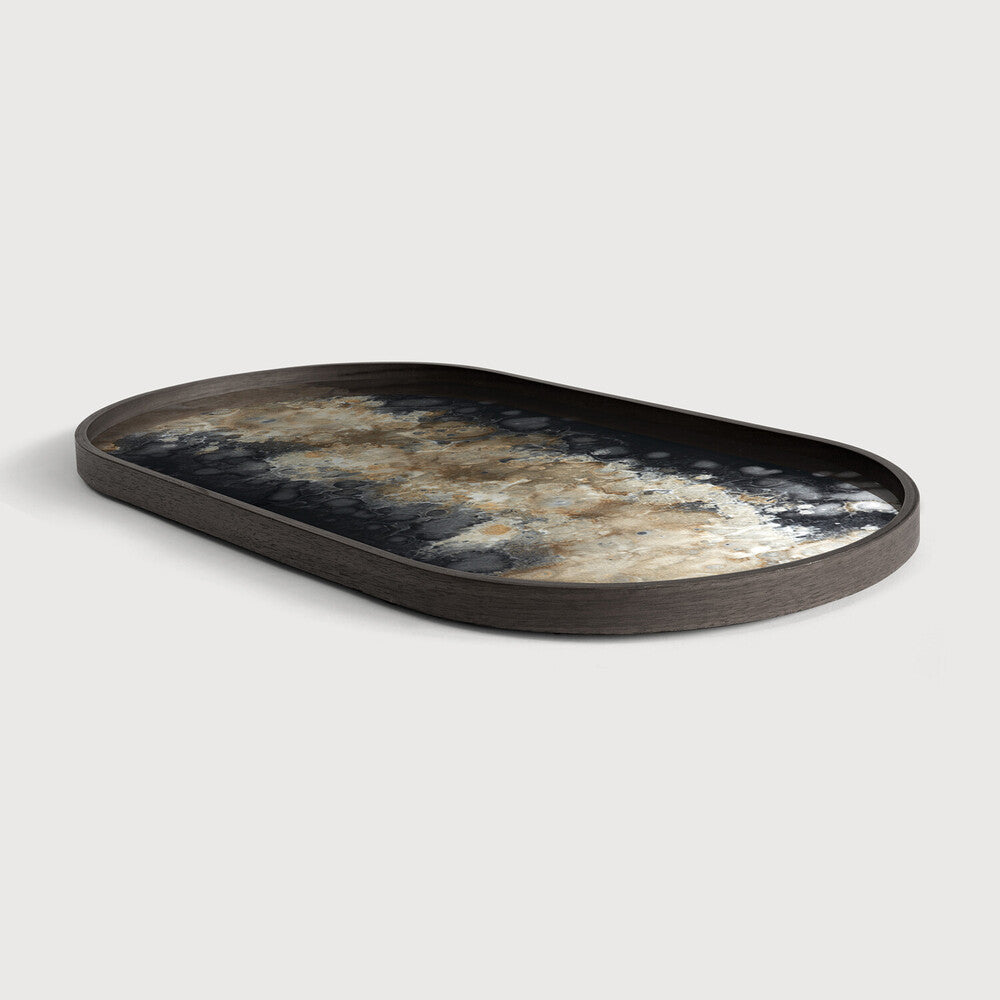 Plateau en Verre Organic Noir - Ethnicraft