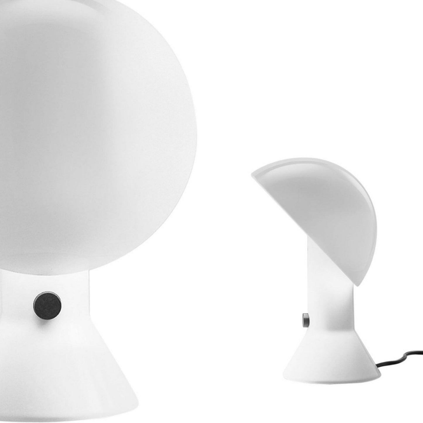Martinelli Luce Lampe de table Elmetto blanche