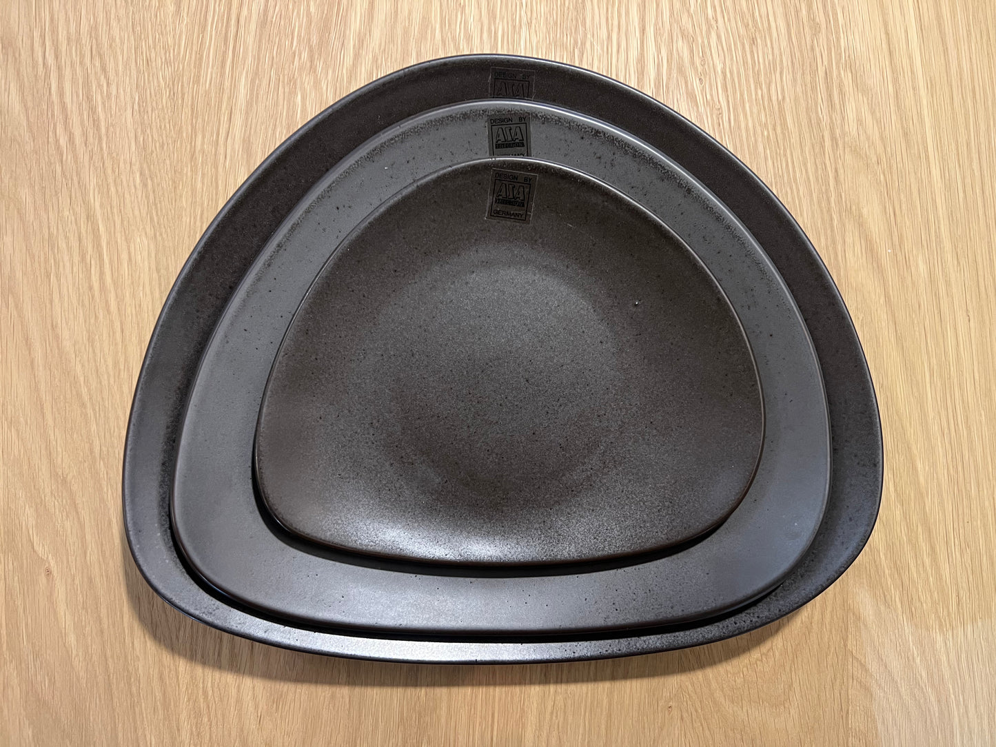 Lot de 4 Assiettes Plates Cuba Maron - Asa (3 Tailles Disponibles)