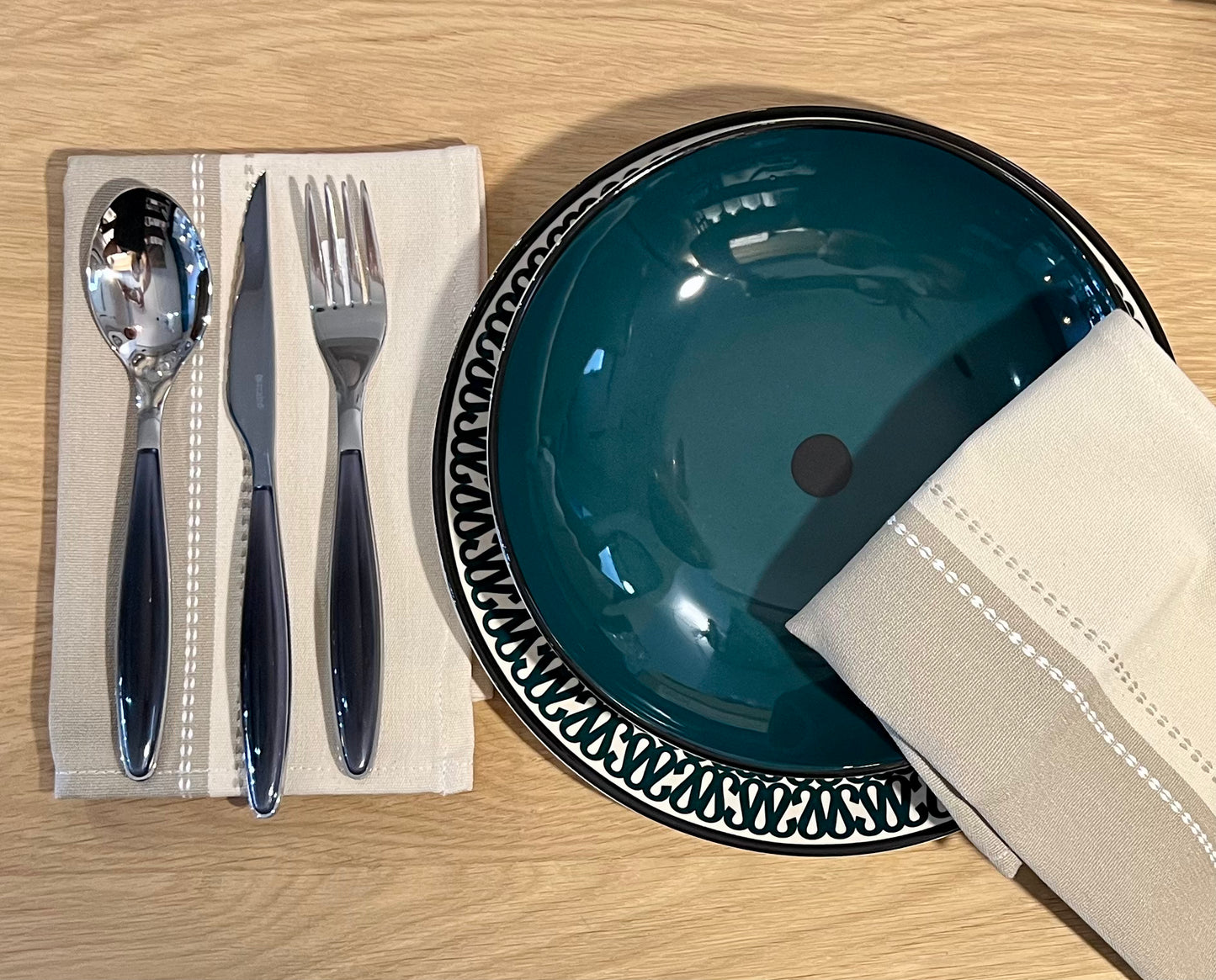 Lot de 4 Serviettes de Table en Coton Grand Sellier - Les Toiles du Soleil