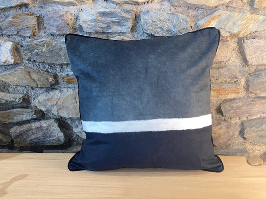 Housse de Coussin Linéaires Vert et Noir - Podevache