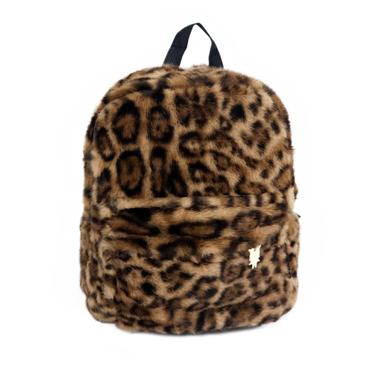 Sac à Dos Léopard en Fausse Fourrure 30x40 cm - Podevache