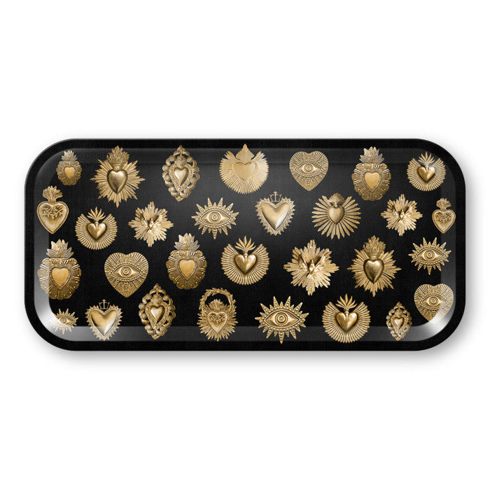Plateau en Bois Coeur Royal 38x38 / 27x13 cm - Podevache