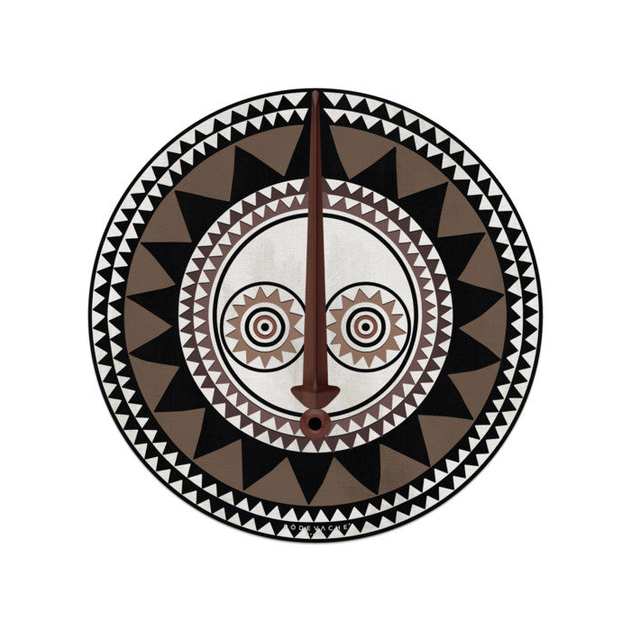 Set de Table en Vinyle Rond Masque D.38 cm - Podevache