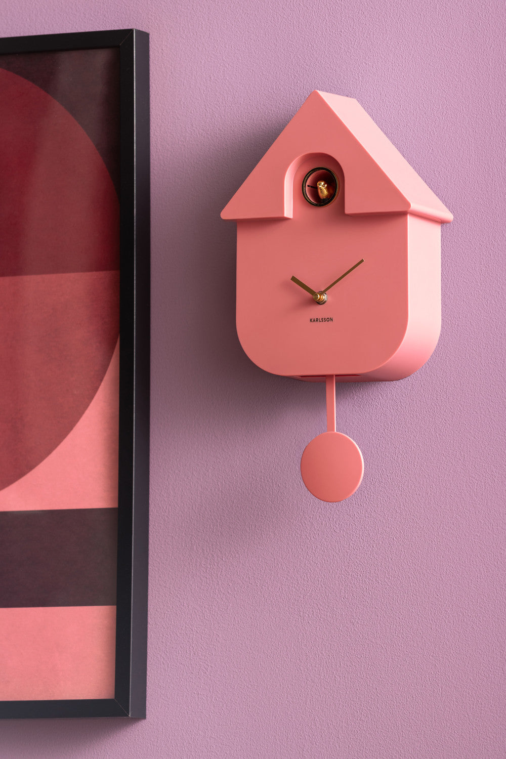 Horloge Pendule Coucou Finitions Dorées - Present Time