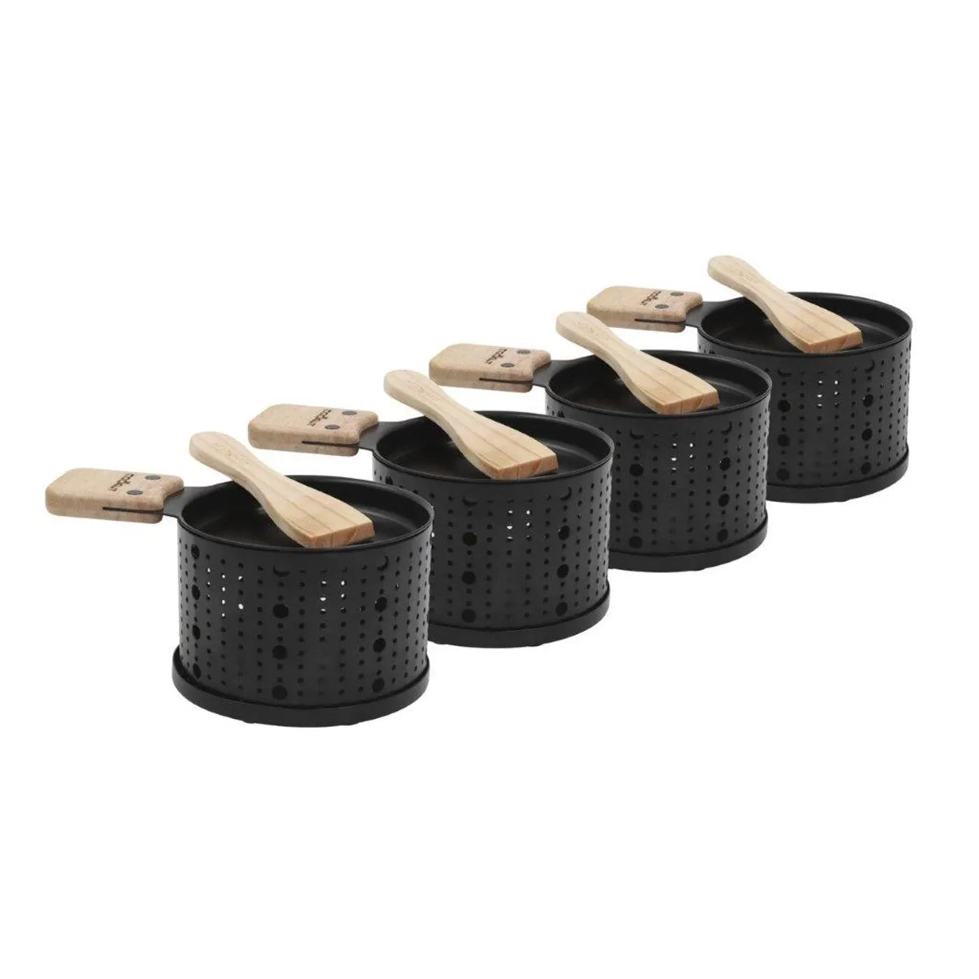 Set de 4 Raclettes à la Bougie avec Assiettes Lumia - Cookut