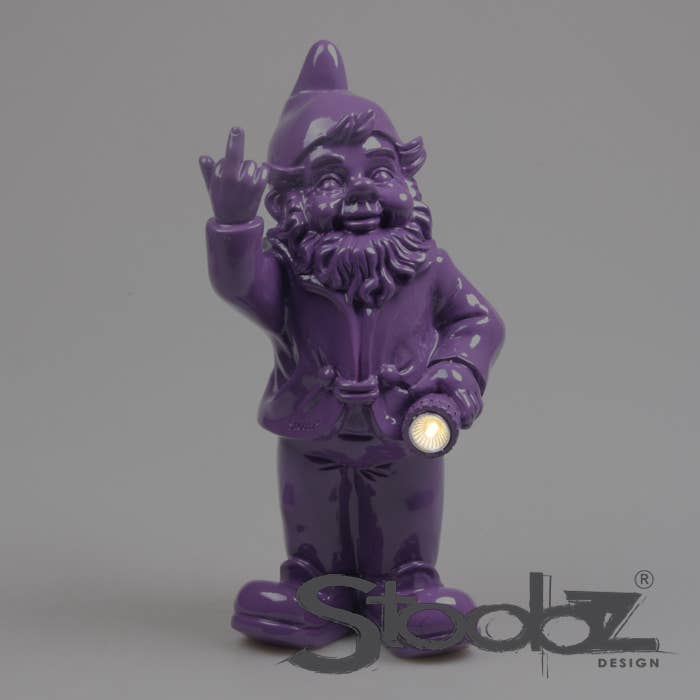 GNOME FUCK YOU SOLAIRE VIOLET 14X16X31 CM