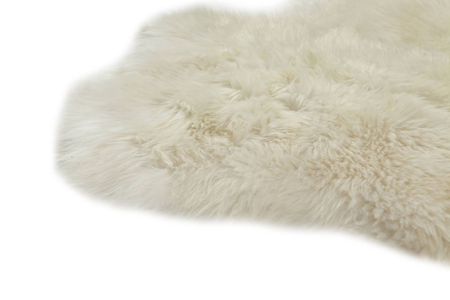 Peau de mouton blanche 90-110 cm