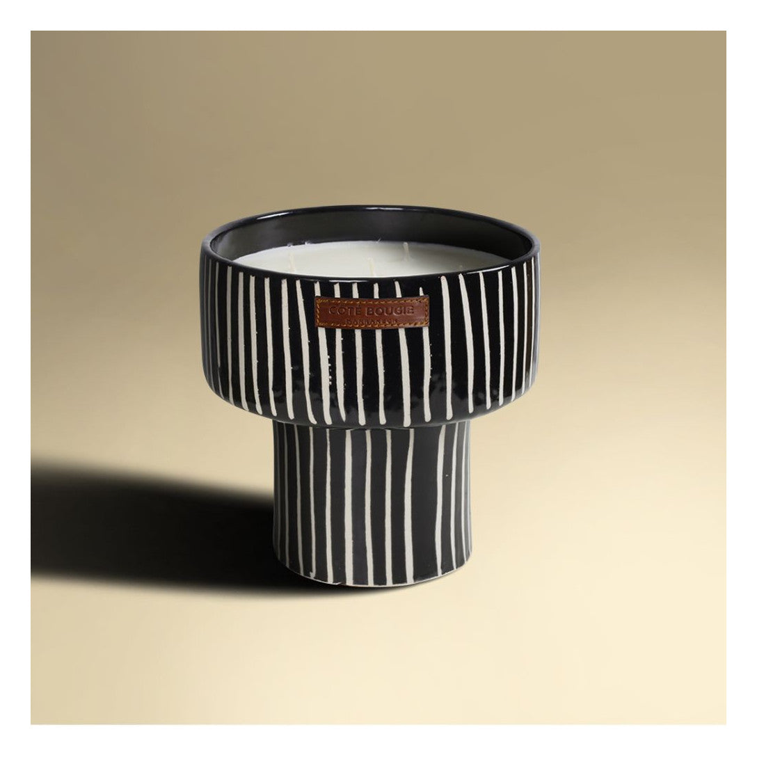 Bougie Coupe Zèbre Senteur Mandarine Majorelle - Côté Bougie