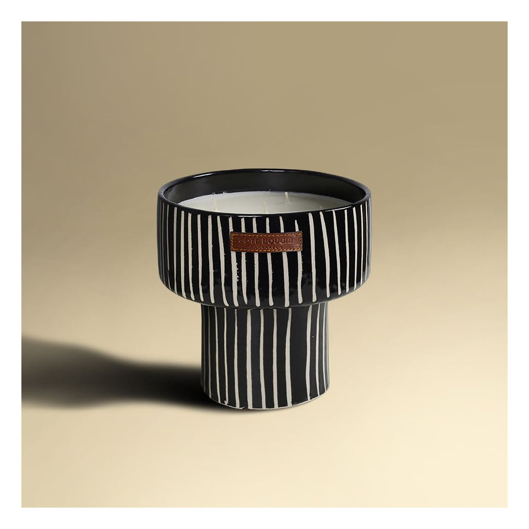 Bougie Coupe Zèbre Senteur Mandarine Majorelle - Côté Bougie