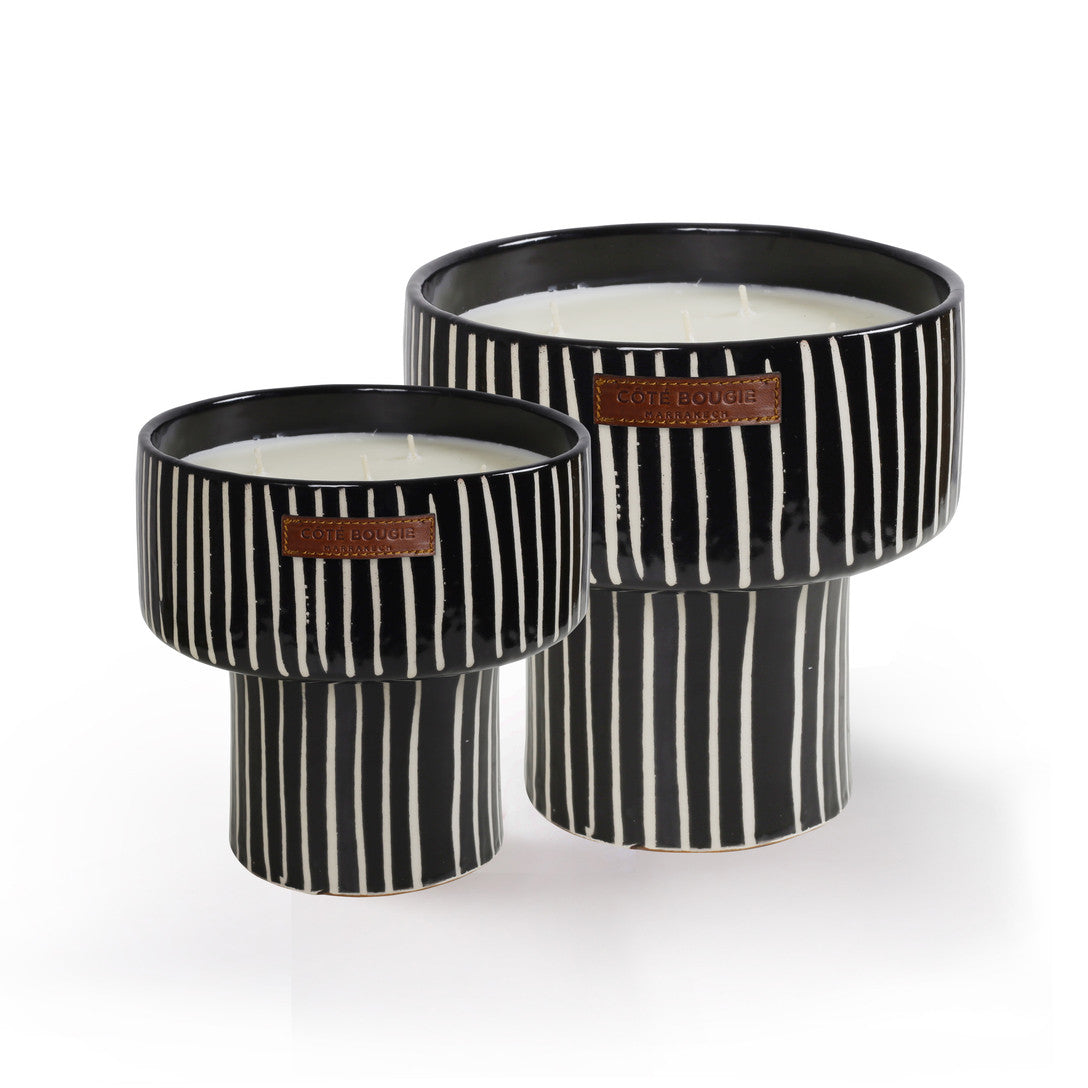 Bougie Coupe Zèbre Senteur Mandarine Majorelle - Côté Bougie