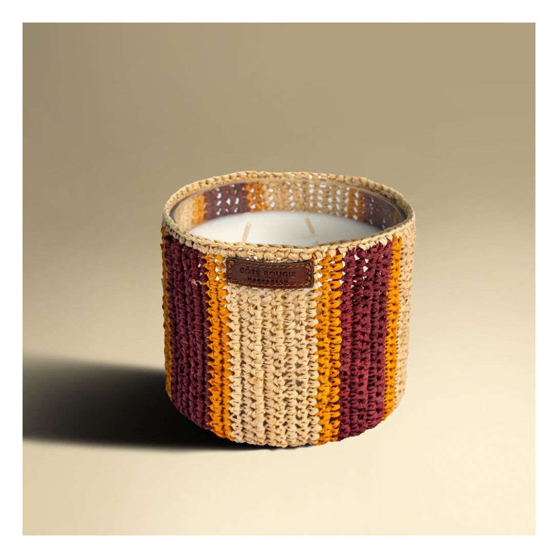 Bougie Raphia Parfumée Dattes Rim - Côté Bougie
