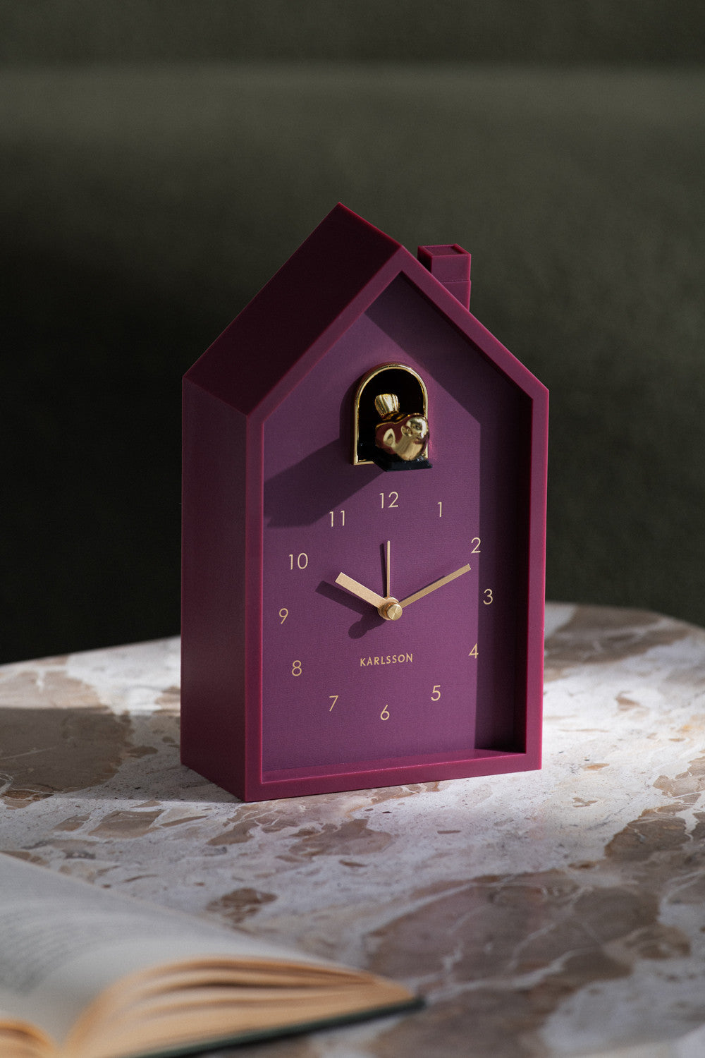 Réveil Coucou Oro Finitions Dorées, 5 Coloris - Present Time